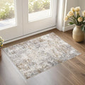 UERMEI 2x3 Entryway Area Rug: Washable Neutral Modern Abstract Small Rug by UERMEI