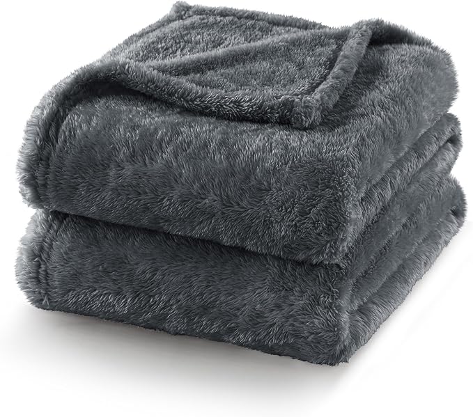 Exclusivo Mezcla Plush Fuzzy Fleece Bed Blanket Twin Size, Super Soft, Fluffy - Image 7