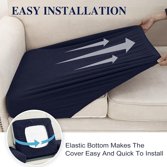 Couch Cushion Cover Seat Cushion Cover Stretch Armchair Cover Separate - Image 5