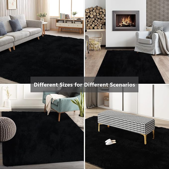 Shag Area Rugs for Bedroom Living Room, 8X10 Ultra Soft Fluffy Area Rugs for - Image 9