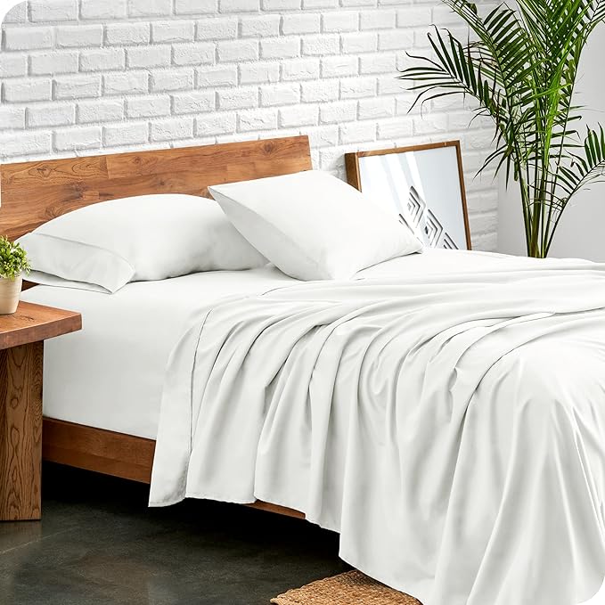 Bare Home Twin XL Sheet Set - College Dorm Size - Luxury 1800 Ultra-Soft Microfiber Twin Extra Long Bed Sheets - Deep Pockets - Easy Fit - Extra Soft - 3 Piece Set - Bed Sheets (Twin XL, Cream)
