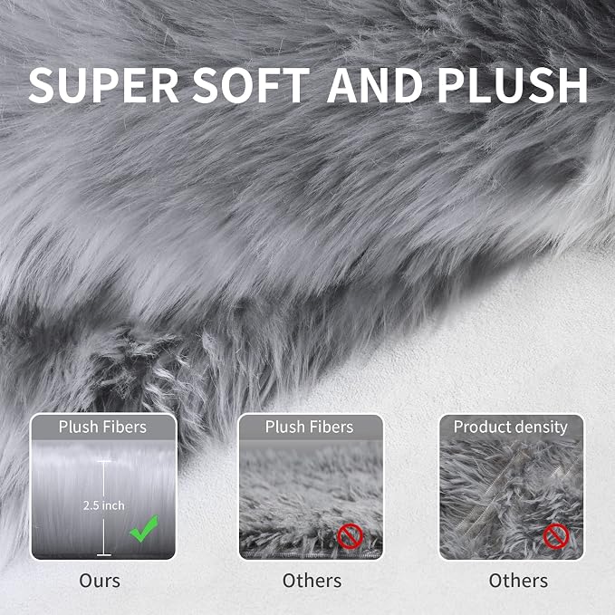 Fluffy Area Rug, Soft Shag Fuzzy Rugs - Image 6