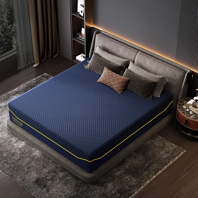 SDHYL Queen Mattress, 12 Inch Gel Infused Memory Foam Mattress for Good Sleep, Bed in a Box Mid Firm CertiPUR-US Certified & Fiberglass Free, Washable Cover, 80"*60"