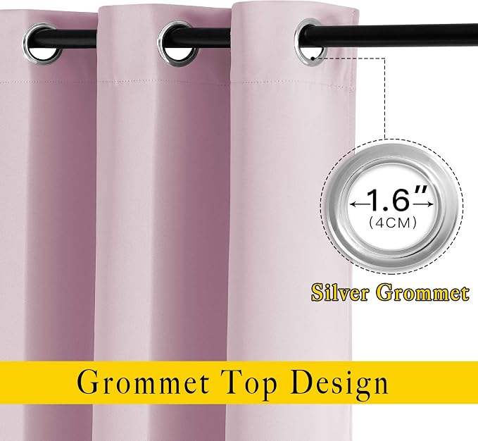 NICETOWN Room Darkening 78 inch Curtains - Image 2