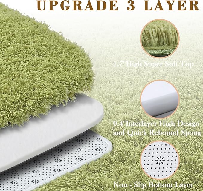 Rugs for Living Room 6x9, Alfombras para Salas Shag Large Plush Soft Area Rug - Image 5