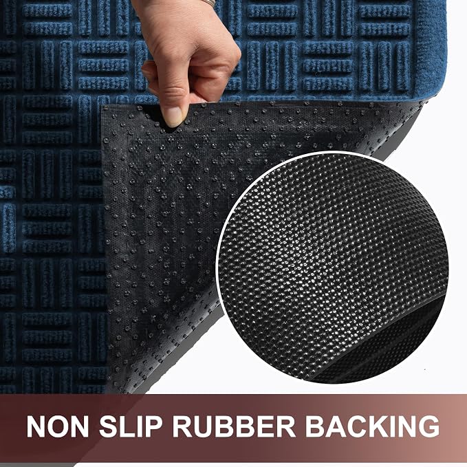 Mibao Front Door Mat Indoor Outdoor Entrance, Dirt Trapping Welcome Mats - Image 6