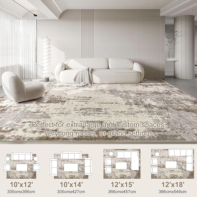 UERMEI 10x14 Area Rug Living Room Rugs - Image 2