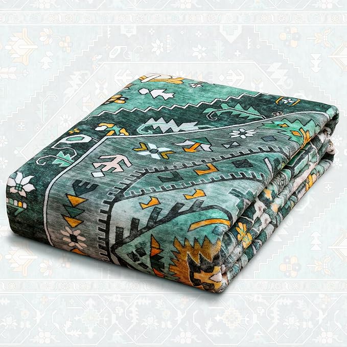 SERISSA Area Rug 3x5 Boho Teal Rugs - Image 8