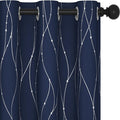 Deconovo Navy Blue Curtains, 42 x 84 Inch, Thermal Insulated Soundproof Privacy by Deconovo