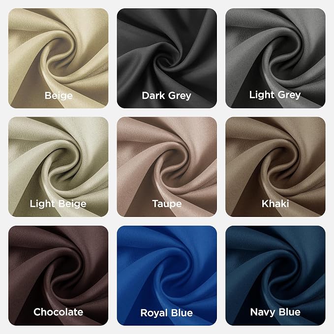 Joydeco Blackout Curtains 54 Inch Length 2 Panels Set, Thermal Insulated Long - Image 8