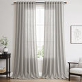 Nanspring Light Gray Linen Curtains by Nanspring