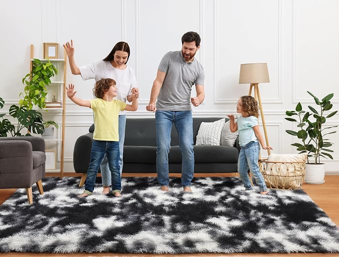 ONASAR 8x10 Area Rugs for Living Room, Soft Plush Thick Shaggy Big Floor Carpet - Image 8