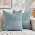 Fancy Homi Set of 2 Light Blue Samll Decorative Throw Pillow Covers 14x14 Inch by Fancy+Homi