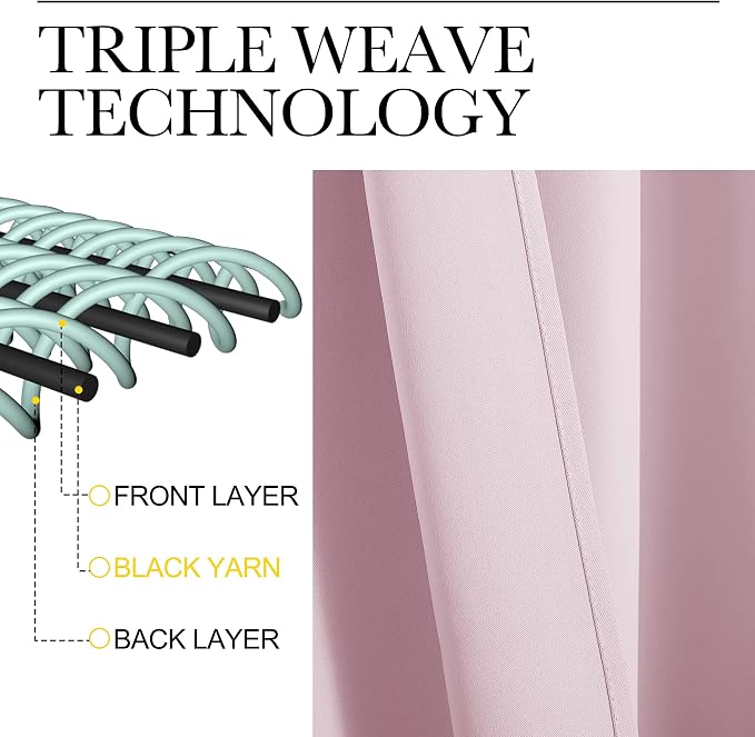 NICETOWN Kitchen Curtains, Privacy & Light Block Out Window Curtains & Drapes - Image 4