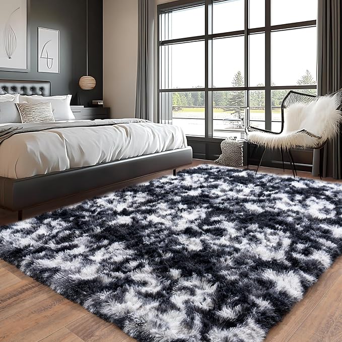 Pionblank Large Rug for Living Room 6x9 Feet, Modern Soft Shag Area Rug by PIONBLANK