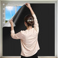100% Blackout Curtains for Bedroom 2 Pack 79"x57" Portable Window Blinds Cover by ZUNGOUMC