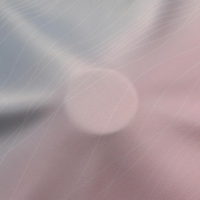 Estelar Textiler Pink and Grey Blackout Curtains 54 Inch Length, Light Blocking - Image 8