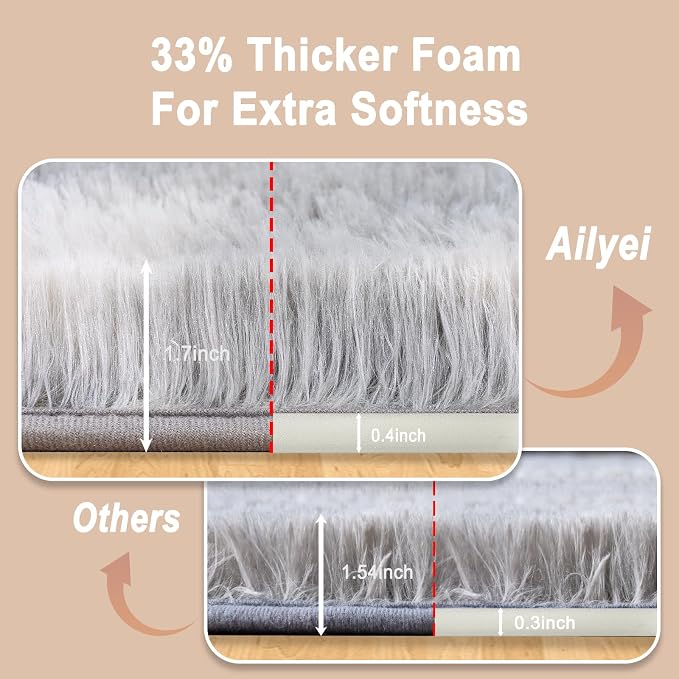 Ultra Soft Runner Rugs with Upgraded Non-Slip Rubber Backing & Thick Memory - Image 3