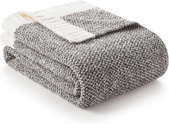 Snuggle Sac Ultra Soft Grey Bedding Blanket Twin XL, Warm Fluffy Microfiber - Image 7