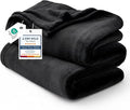 Bedsure GentleSoft Fleece Blankets King Size Black by BEDSURE