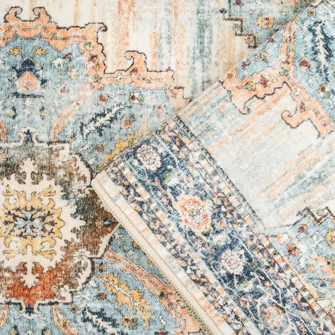 Washable Hallway 4x8 Runner Rug: Non-Slip Hallway Runner Rug Stain Resistant - Image 6