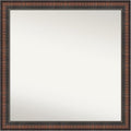 Amanti Art White Bathroom Mirror for Over Sink, 29x29 Cabinet White Narrow Square Vanity Mirror, Large Modern Frame, Hangs Horizonally and Vertically, Bathroom Wall Decor, Non-Beveled Edge