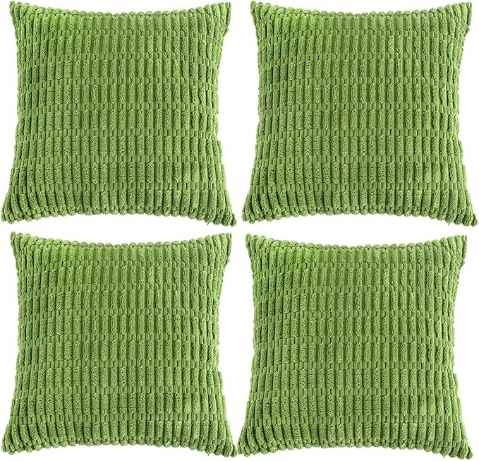 Fancy Homi 4 Packs Boho Lime Green Decorative Throw Pillow Covers 22x22 Inch by Fancy+Homi