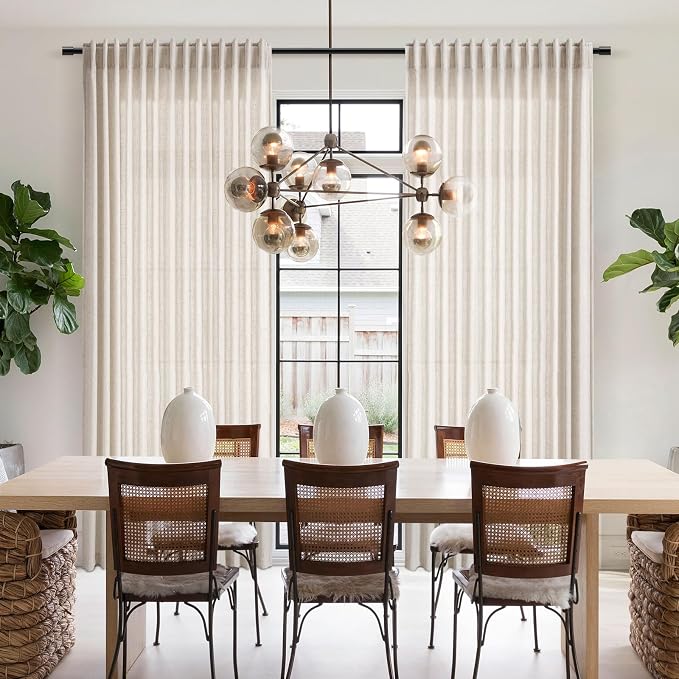 Beige Linen Curtain 96 inches Long - Image 7