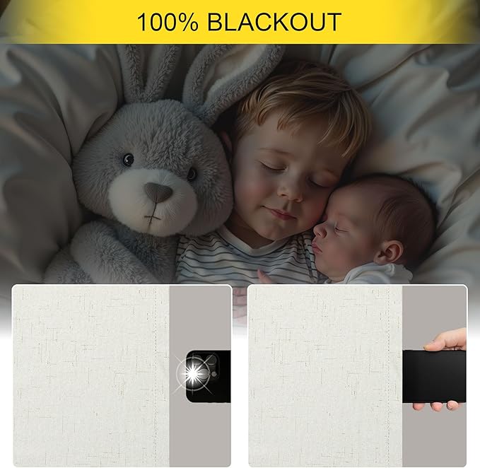 100 Percent Blackout Sliding Glass Door Curtains 120 Inches Long 2 Panels 10 - Image 4
