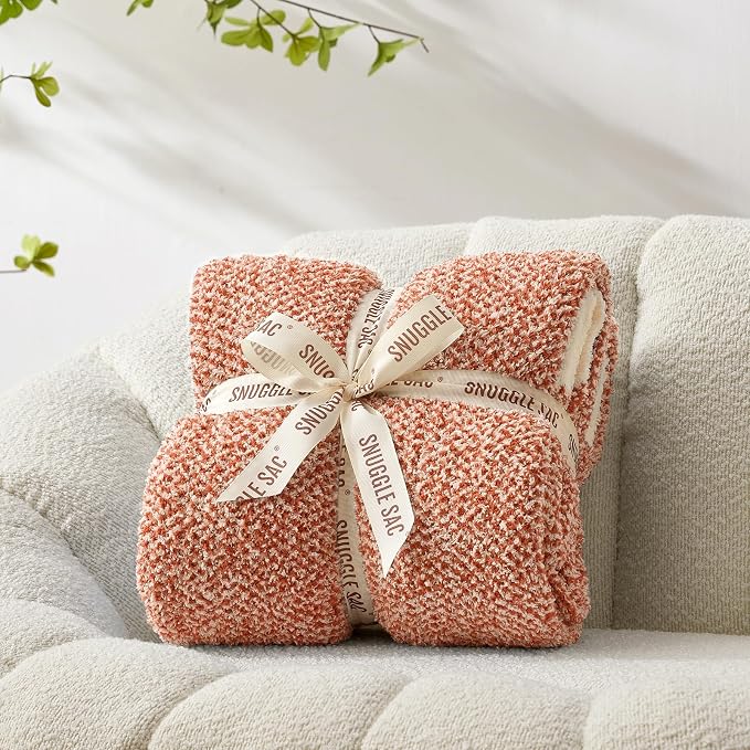 Snuggle Sac Orange Fall Throw Blanket - Image 5
