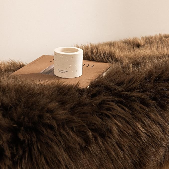 Ashler Faux Fur Rug, Fluffy Shaggy Area Rug, Ultra Soft 2.3 x 3.3 Feet - Image 6