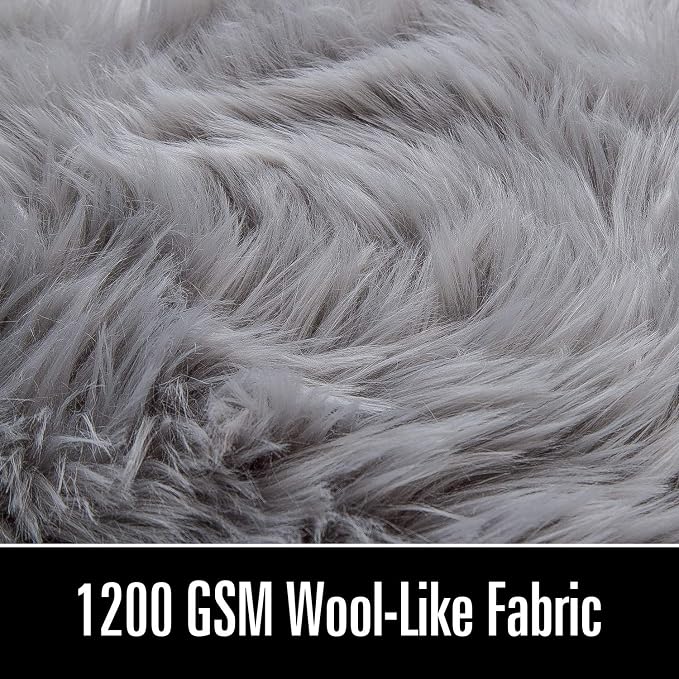 LOCHAS Soft Fluffy Faux Fur Rugs - Image 5