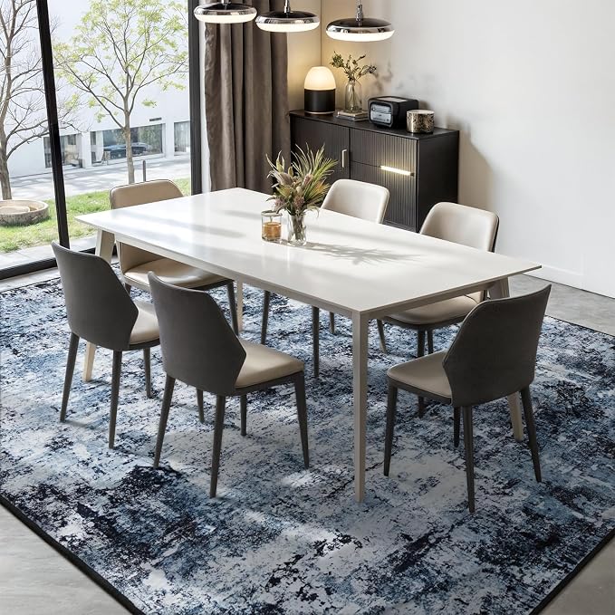 Rugflix 5x7 Area Rugs for Living Room, Washable Large Rug Stain-Resistant Low - Image 3