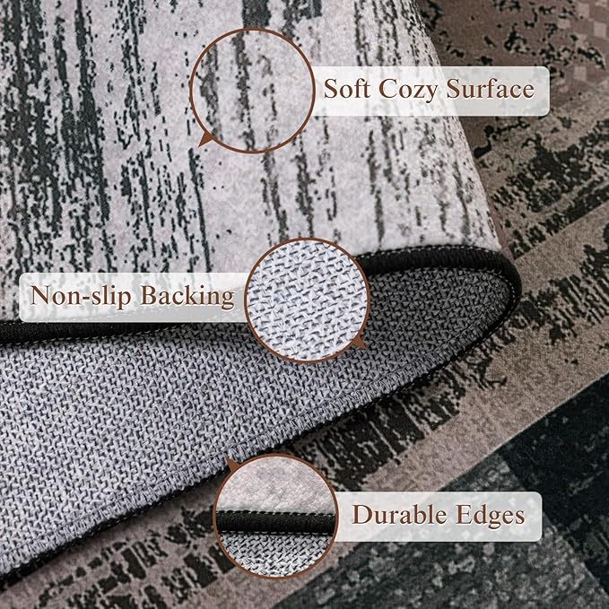 LIANLAM 8x10 Washable Area Rugs - Image 6