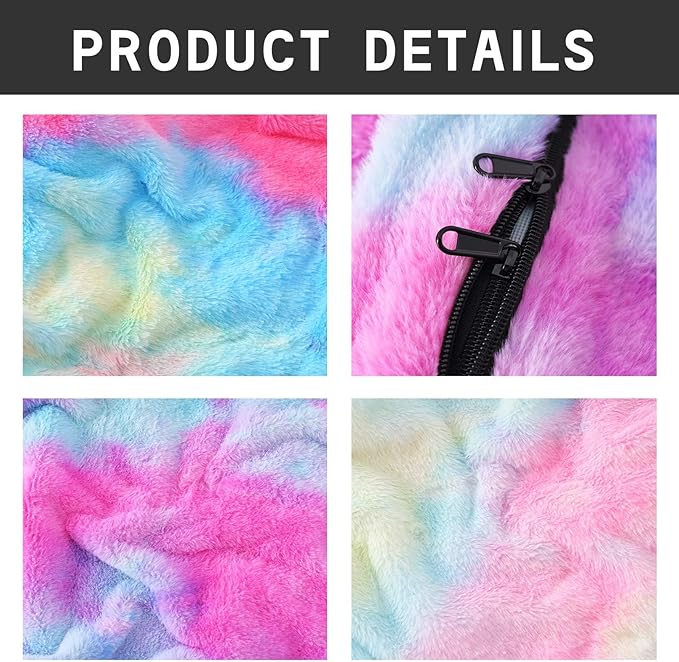 Bean Bag Chair for Adults Kids Without Filling Comfy Fluffy Round Beanbag Couch Lazy Sofa Cover for Reading Chair Floor Chair, 3.5FT, Multicolored
