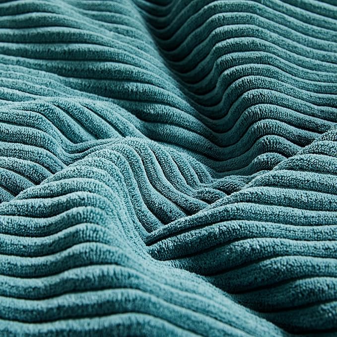 Fancy Homi 2 Packs Teal Lumbar Decorative Throw Pillow Covers 12x20 Inch - Image 5