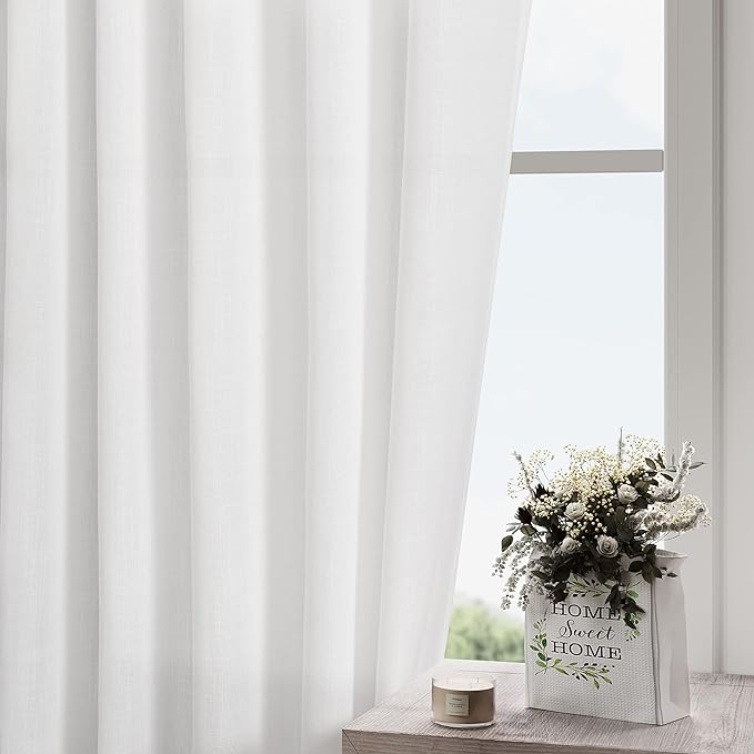 Nanspring White Extra Long Curtains - Image 4