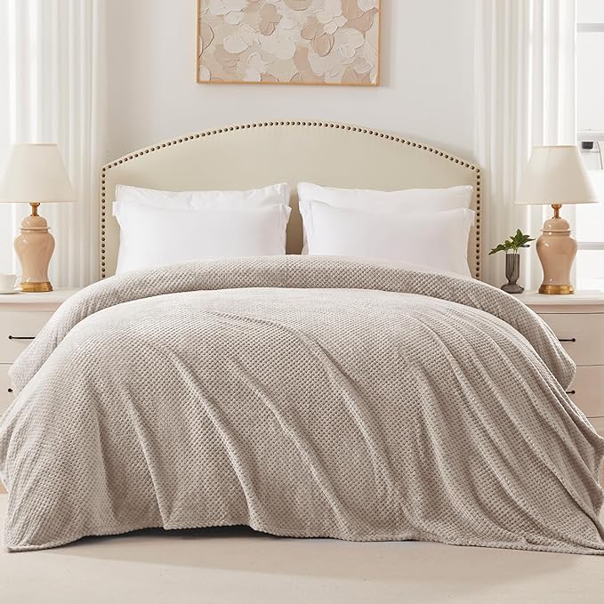 Exclusivo Mezcla Fleece Bed Blanket Queen Size, Super Soft and Warm Blankets - Image 3