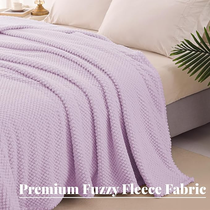 Whale Flotilla Twin Size Fuzzy Fleece Blanket - Image 5