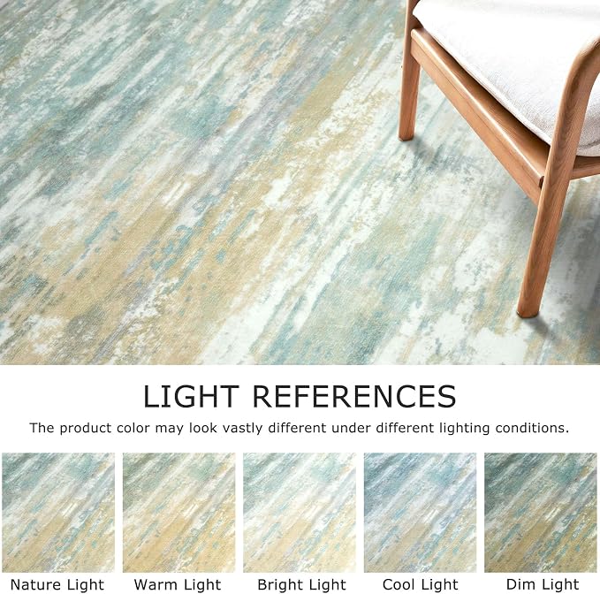 KOZYFLY Kitchen Runner Rug for Hallway Non-Slip Modern Abstract Runner Rug 2x5 - Image 4