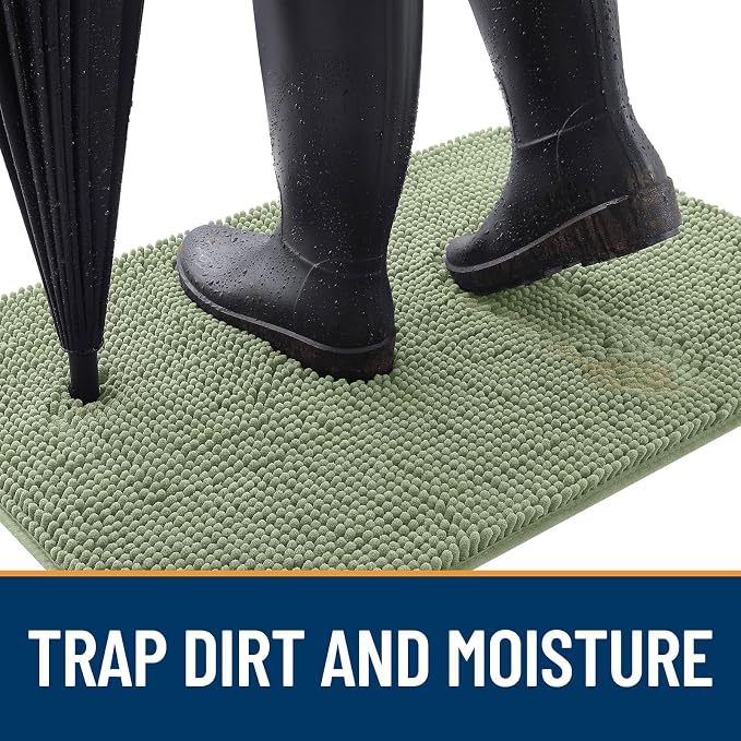 OLANLY Dog Door Mat for Muddy Paws 47x17, Absorbs Moisture and Dirt, Absorbent - Image 2