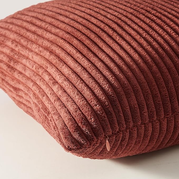 Topfinel Fall Burnt Orange Decorative Throw Pillows Covers 24x24 Inch Set of 4 - Image 2
