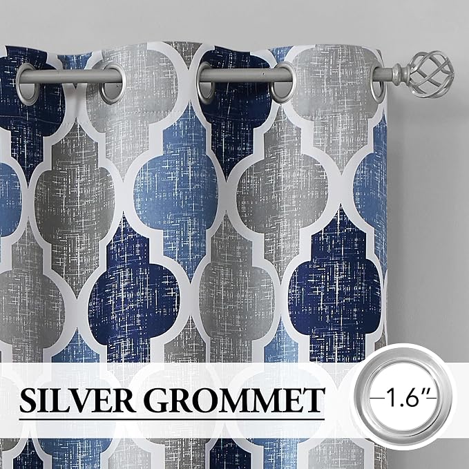 Beauoop 100% Blackout Curtains 90 Inches Long 2 Panels - Image 2
