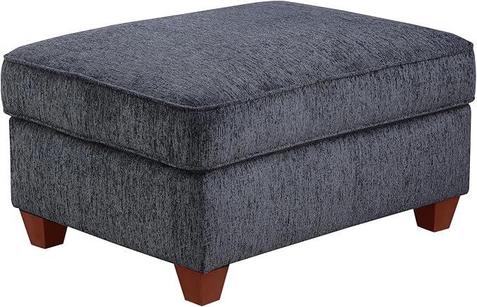 L-Shaped Sectional Couch for Living Room with Movable Ottoman&6 Throw Pillows,7 Seat Chenille Upholstered Sofa W/2 Cup Holder,USB Port&Hidden Storage Box,DIY Combination,Apartment,Dark Gray,127"