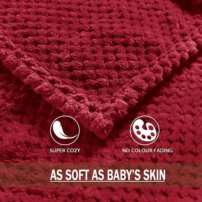 Exclusivo Mezcla Fleece Bed Blanket Twin Size, Super Soft and Warm Blankets - Image 8