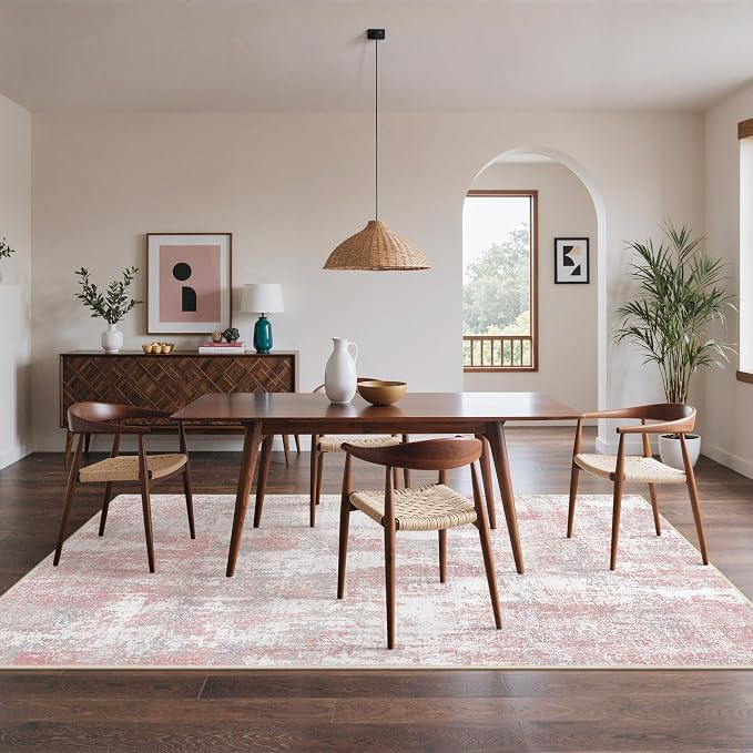 Area Rugs 5x7 for Living Room Bedroom, Modern Abstract Machine Washable Rug - Image 3