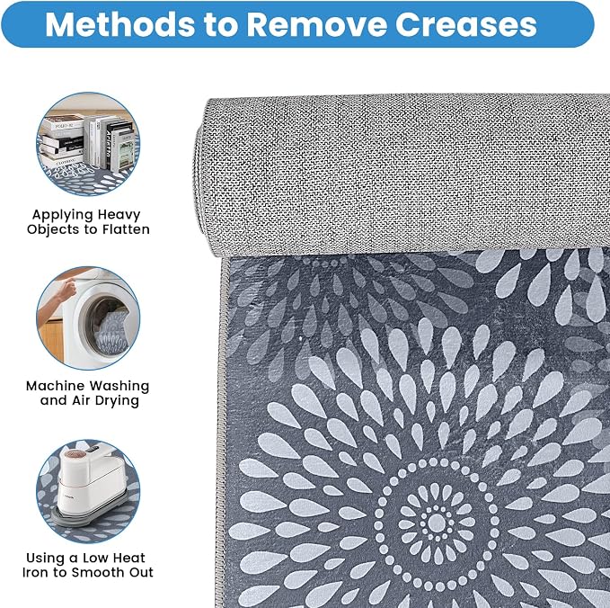 StepRite Runner Rug 3 x 5 ft, Washable Rugs, Hallway Runner Rugs, Kitchen - Image 5