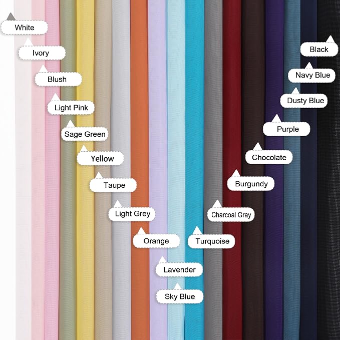 Lecloud Sheer Curtain Panels Set 96" Inches Long, Solid Voile Light Filtering - Image 9