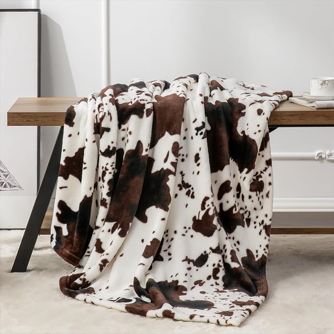 BEDELITE Cow Print Throw Blanket - Image 5
