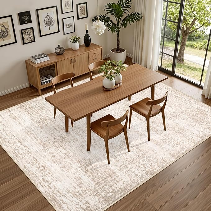 Area Rugs 9x12 Living Room Rug: Washable Rug Soft Vintage Boho Carpet Indoor - Image 5